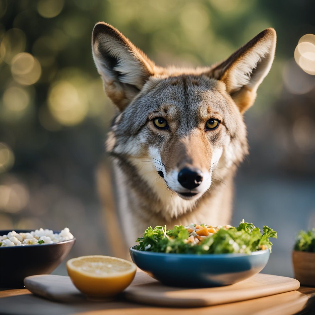 can coyotes eat dog food